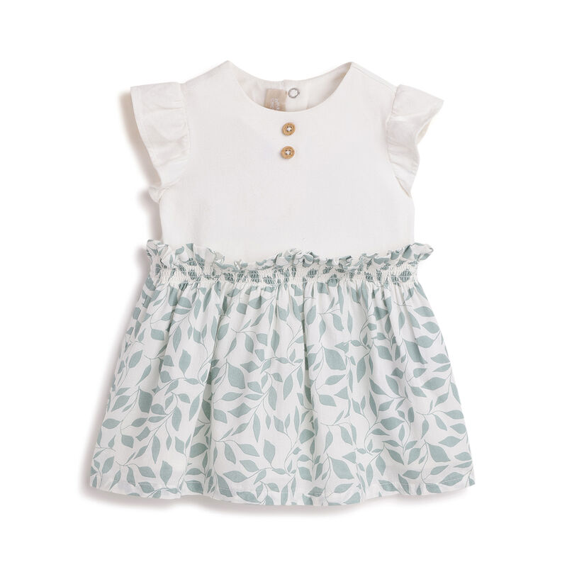 Girls Natural Printed Sleeveless Dress image number 0